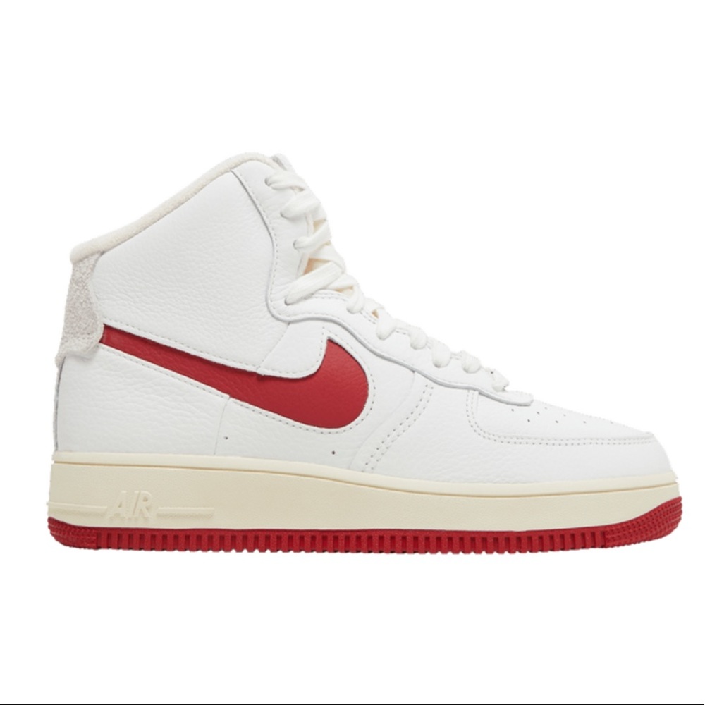 NIKE W AF1 SCULPT Summit White/Gym Red - Picture 4 of 16